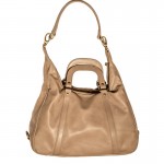 Borsa in vitello colore taupe